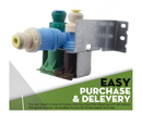 Water Inlet Valve Replacement For Whirlpool WRS325FDAB02 WRS325FDAB04 WRS325FDAT04 WRS325FDAM04 WRS325FDAT02 WRS325FDAB05 WRS325FDAW01 WRS325FDAB06 WRS325FDAM01 WRS325FDAM02 WRS325FDAD02 Refrigerator