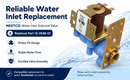 Water Inlet Solenoid Valve Compatible with Scotsman Ice Machines, Replacement for 12-2548-01