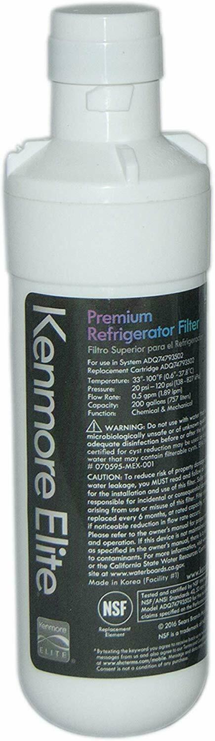 Kenmore Elite 46-9980 Refrigerator Fridge Water Filter ADQ74793502