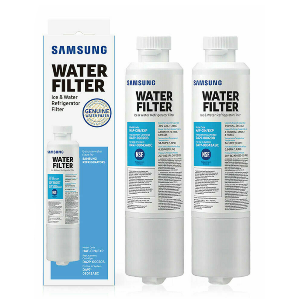 2-Pack Replacement Samsung RF4287HARS/XAA Refrigerator Water Filter -  Compatible Samsung DA29-00020B, DA29-00020A, HAF-CIN Fridge Water Filter  Cartridge 